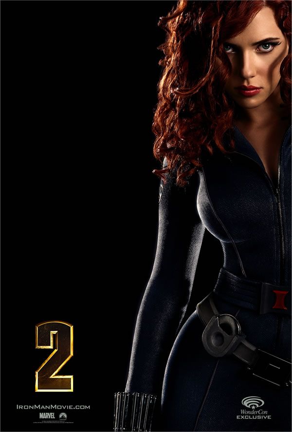 IRON MAN 2 Mini-Poster of Scarlett Johansson as Natasha Romanoff Black Widow Wonder Con.jpg